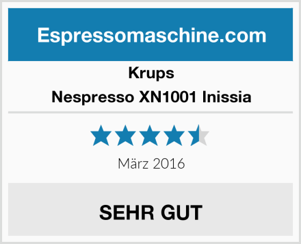 Krups Nespresso XN1001 Inissia Test