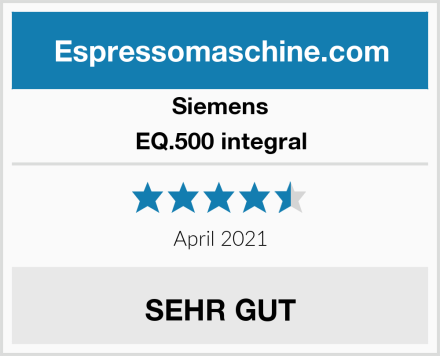 Siemens EQ.500 integral Test