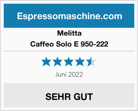 Melitta Caffeo Solo E 950-222 Test