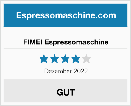  FIMEI Espressomaschine Test