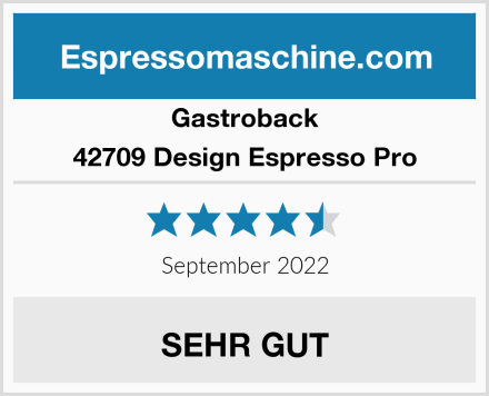 Gastroback 42709 Design Espresso Pro Test