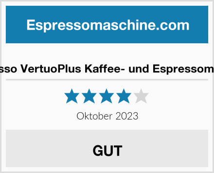  Nespresso VertuoPlus Kaffee- und Espressomaschine Test