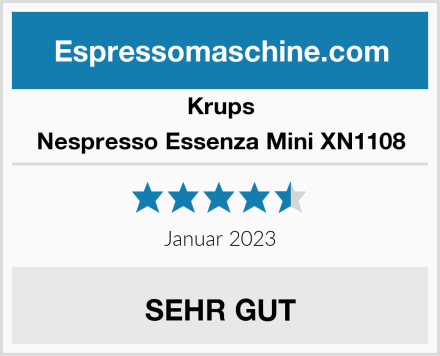 Krups Nespresso Essenza Mini ‎XN1108 Test