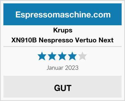 Krups XN910B Nespresso Vertuo Next Test