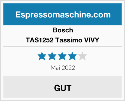 Bosch TAS1252 Tassimo VIVY Test
